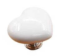 Lylithuif Poussoir de bouton de toilette en forme de cœur, aide à pression, réservoir de toilette hygiénique, chasse d'eau, dessus de poussée pour femme avec ongles longs, plastique léger, (Blanche)