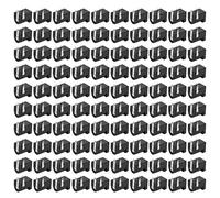 Lylithuif Prise de Courant CC connecteur Jack Femelle 100 pièces 5,5 x 2,1 mm Prise Lisse débranchez la Prise de Montage sur Panneau pour appareils électroménagers en Plastique Durable léger