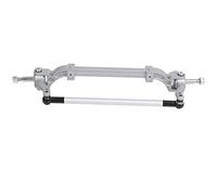 Lylithuif RC métal essieu Avant biellette de Direction pôle de Liaison en Alliage d'aluminium de Haute qualité Durable sans Puissance essieu Avant pour 1/14 série RC Tracteur Camion (Argent)