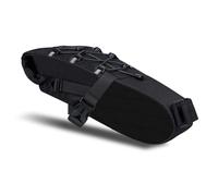 Lylithuif Sacoche de Selle de vélo Grande capacité 5,8 L, à Fixer sous la Selle, imperméable et Extensible, idéale pour Les VTT et Les vélos de Route, pour Les Longs trajets. Composition : (Noire)