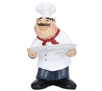Lylithuif Statue de Plateau de Noix de Chef avec Mini Plateau pour Les Cuisines domestiques