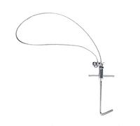 Lylithuif Support de cochon en acier inoxydable, support de presse-cochon, piège à cochon, équipement agricole robuste et durable pour bétail, enclos à cochon, corde en métal de 58 cm et 90