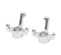 Lylithuif Support de moyeu de Direction Avant de Voiture RC, fusée de Direction en Alliage Haute résistance, coupelle de Direction Avant pour Voiture RC 1/24, réalisme amélioré, matériau (Argent)