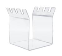 Lylithuif Support de sac à fermeture éclair en acrylique, support de baggy, organisateur pratique de stockage des aliments pour cuisine, réfrigérateur, gain de place, Transparent 10x12x13cm