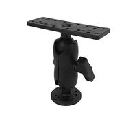 Lylithuif Support électronique pour détecteur de Poisson pour Kayak Marin, pivotant à 360 degrés, Plaque GPS, Support Rotatif en Nylon renforcé, Position réglable, tête sphérique en TPU