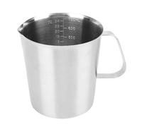 Lylithuif Tasse à mesurer en acier inoxydable, pichet à mousse de lait avec marquage Oz ML, acier inoxydable 304 durable et antirouille de qualité commerciale pour la maison, le café et le (700 ml)