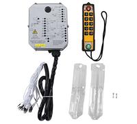 Lylithuif Télécommande Industrielle, émetteur et récepteur de Grue à poignée Unique, télécommande de Levage étanche pour convoyeurs et équipements d'extraction de Charbon, matériau ABS (220V)