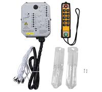 Lylithuif Télécommande Industrielle, émetteur et récepteur de Grue à poignée Unique, télécommande de Levage étanche pour convoyeurs et équipements d'extraction de Charbon, matériau ABS (24V)