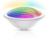 LyLmLe LED Piscine PAR56, 20W Projecteur Piscine RGB Multicolore Lumière LED Spot Synchrone, Angle de faisceau 120°, IP68 Etanche, AC 12V, Aucun Contrôleur