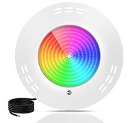 LyLmLe Projecteur Piscine LED Remplie de Résine, 35W Lampe Piscine extra-plats RGB Multicolore Lumière LED Spot Synchrone,Angle de faisceau 140°,IP68 étanche,12V AC, Aucun Contrôleur