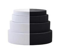 LYLNV Bande élastique plate noire blanche, 15mm-50mm, for coudre des vêtements, des pantalons, accessoires, ceinture extensible, vêtement, bricolage, tissu à coudre(Black,8 METER_15MM)