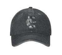 LYLQSSYS Johnny Hallyday Casquette de Baseball Vintage en détresse Denim Casquette de Soleil Unisexe Style Extérieur Course Golf Chapeaux réglables Casquette Cadeau