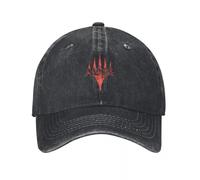 LYLQSSYS Vintage Magic Games Gathering MTG Casquette de Baseball Unisexe en Coton en détresse Snapback Chapeau Rétro Planeswalker Logo Chapeaux en Plein air Casquette Cadeau