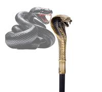 LYLSSSDH Canne en Métal de Luxe à Tête de Serpent Égyptien, Conception à Double Articulation pour Une Portabilité Facile Et Un Attrait Élégant.(Metallic), Bronze