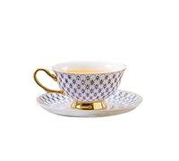 LYLXSF BBCBBZ Bone China Coffee tasses à domicile Utilisation de tasses à thé l'après-midi Saucers tasses à thé Set Flower Tea tasses