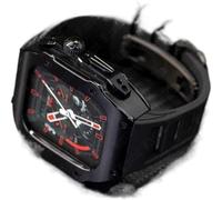 LYLXSF Boîtier de montre en acier inoxydable et bande de montre en caoutchouc Men RM Mod Kit ， pour Ultra 8 7 6 5 SE 49mm 45mm 44 mm Watch DIY Amélioration du bricolage ， Kit de modification