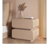 LYLXSF Côté D, Table de Chevet de Rangement avec 2 tiroirs, Armoire de Chevet à la crème FRCH, Design entièrement en Sol, pour Le Salon, Chambre (Gris foncé 45 cm / 17,7 Pouces)