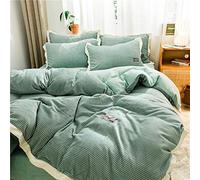 LYLXSF Couvertures de Couette Doubles Set Violet, Set Double Taille Gris, Double Couette à Double Couette Ensemble de Couvre-lit à Double lit à Double lit à Deux Twin King King Double Taille hivern