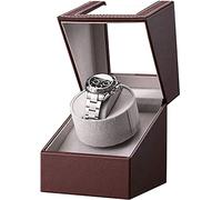 LYLXSF Enrouleur Automatique à la Montre Unique, boîte Turner en Cuir pour Les Dames et Le Moteur Silencieux du Poignet Masculin, Noir,