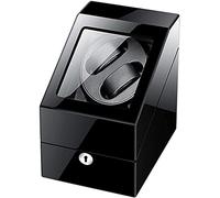 LYLXSF Watch Winder Box 2 + 3 Watch Automatic Watch Winner avec clé Moteur Silique Double Alimentation 4 Accessoires de Mode de Rotation, D,