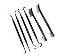 Lyman and Brush Set de brosses et Pick pour Nettoyage, Unisexe, Adulte, Noir, Plusieurs