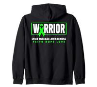Lyme Disease Warrior - Ruban Vert Sensibilisation à la maladie de Lyme Sweat à Capuche