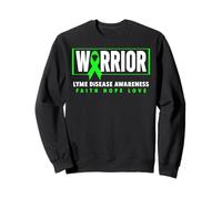 Lyme Disease Warrior - Ruban Vert Sensibilisation à la maladie de Lyme Sweatshirt