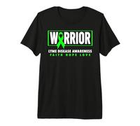 Lyme Disease Warrior - Ruban Vert Sensibilisation à la maladie de Lyme T-Shirt Haut de Gamme
