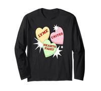 Lyme Unité Cœurs Soutien Santé Chronique Manche Longue