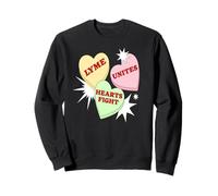 Lyme Unité Cœurs Soutien Santé Chronique Sweatshirt