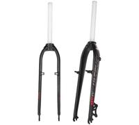 LYMFCFC Fourche De Vélo VTT Rigide 26/27, 5 Pouces, Fourche De Vélo en Aluminium Super Légère De 1 À 1/8 Pouces, Frein À Disque/V, Fourche De VTT en Alliage À Dégagement Rapide A,26in