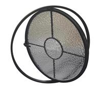 LYMGRZ Fenêtre en Verre trempé avec Cadre en Alliage d'aluminium, Ventilation et éclairage, fenêtre Circulaire pivotante à 360 degrés, fenêtre cintrée affleurante pour Maison ou Commerce (Noir, 50