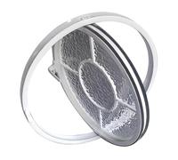 LYMGRZ Fenêtre en Verre trempé avec Cadre en Alliage d'aluminium, Ventilation et éclairage, fenêtre Circulaire pivotante à 360 degrés, fenêtre cintrée affleurante pour Maison ou Commerce (Blanc, 40