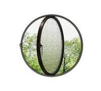 LYMGRZ Fenêtres coulissantes à Guillotine en métal de Remplacement, en Alliage d'aluminium, à axe Central pivotant, avec poignées et vitrage trempé (Noir, 95 cm).