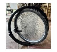 LYMGRZ Fenêtres coulissantes Horizontales Rondes à Montage encastré, Rotation à 360°, avec vitre et moustiquaire, Cadre en Aluminium, pour serres commerciales et Restaurants (85 cm)