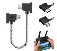 LYMISPIYA Câble USB C vers Micro USB 30 cm en Nylon Tressé - Adaptateur Type-C vers Micro USB pour Télécommande Drone DJI Mini SE, Mavic Mini/Air, Mavic 2 Pro - Transfert OTG Rapide et Stable