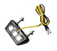 LYMISPIYA Eclairage Plaque Moto LED 12V IP67 Universel - Eclairage Plaque Immatriculation 3 SMD, Plaque Immatriculation Moto Lumière Blanche, Support Plaque Moto Compact Quad ATV Scooter