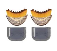 Lymphatic Contour Face Brush for Facial Massage, Rejuvenating & Depuffing - Manual Gua Sha Alternative for Jawline Lifting, Eye Bags, Double Chin & Neck Care (Brown-2pcs)