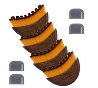 Lymphatic Contour Face Brush,Lymphatic Drainage Massage Brush,Contour Brushs for Face, Chin And Jawline,Suitable for Sensitive Skin, Eliminate Swelling,Promotes Absorption Blood Circulation (4PCS)