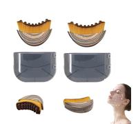 Lymphatic Contour Face Brush - Lymphatic Drainage Massage Brush for Chin and Jawline, Promotes Blood Circulation,Ergonomically designed to enhance natural contours for a relaxing fit (2pcs)