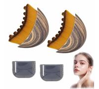 Lymphatic Drainage Face Brush,Contour Massager for Jawline & Chin,Dry Brushing Face Brush,Reduce Puffiness,Ultra-Soft Bristles,Chin & Jawline Sculpting,Relieve Fatigue,for Daily Use (2)