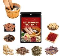 Lymphatic Drainage Ginger Foot Soak, Bain De Pieds Au Gingembre Pour Drainage Lymphatique, Bain De Pieds Aux Herbes à L'armoise Naturelle, Bain de Pieds au Gingembre Amincissant Réflexologie