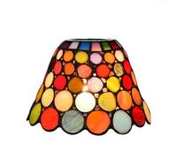 LYMSXAZOU Abat-Jour en vitrail de 15 cm, Petit Abat-Jour de Rechange coloré, Style Vintage, pour plafonnier, Suspension, Lustre ou Applique Murale.