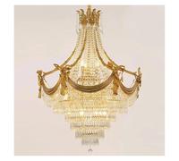 LYMSXAZOU Lustre élégant en Cristal de Style Empire français, idéal pour Le Hall d'entrée d'une Villa ou la décoration d'un Mariage. Son Design Intemporel Sublime l'ambiance.