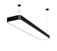 LYMSXAZOU Lustre rectangulaire Suspendu Minimaliste à LED pour Table de Billard, idéal pour Salon, Chambre, Salle à Manger, Bureau ou Salle de Sport (3 Couleurs d'éclairage, 120 cm - 60 W).
