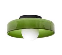 LYMSXAZOU Plafonnier Moderne en Verre, luminaire Semi-encastré de Style Industriel, idéal pour Chambre, Cuisine, Couloir, Salon, café, Bar (Vert)