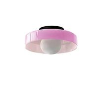 LYMSXAZOU Plafonnier Moderne en Verre, luminaire Semi-encastré de Style Industriel, idéal pour Chambre, Cuisine, Couloir, Salon, café, Bar (Rose)