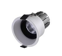 LYMSXAZOU Spot LED 5W/7W/10W/12W Anti-éblouissement, encastrable, Angle réglable, pour Chambre ou Cuisine, diamètre de découpe 75 mm, AC110-265V, avec Driver.