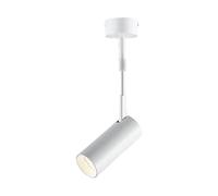 LYMSXAZOU Spot LED COB Moderne à intensité Variable, Hauteur et Angle réglables, 3 Couleurs de lumière, Suspension pour Chambre, Studio, Couloir, Showroom (10 W Max, 200 cm, Blanc)