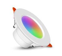 LYMSXAZOU Spot LED encastré Tuya Smart WiFi, plafonnier dimmable RGB+CW+WW, Commande vocale (2 pièces, 5 W)